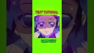 Capcut Text Tutorial #mangaedit #manga