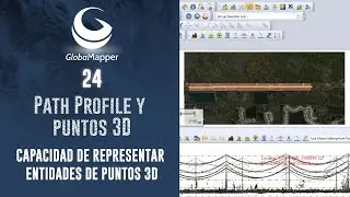 Path Profile y puntos 3D. Global Mapper 24