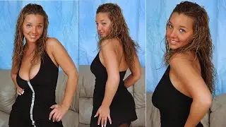 Christina Model - Black Dress