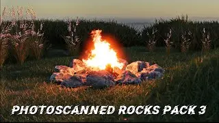 3DF Zephyr - Photoscanned Rocks pack 3 - Example scene