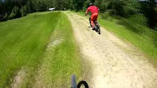 Ride AMPYRE vs E-MTB at SKI SLOPE ! 70KM/H !