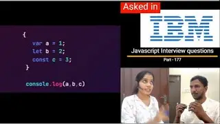 Javascript output based Interview question - Part 177  