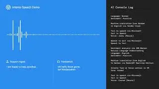 AI for Service Desks - a demo for global communication use cases