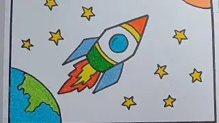 Rocket drawing | how to draw Rocket | step by step | easy way to draw | by ART & CRAFT