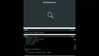 HTML | CSS | Loader Animation | Interactive Component | UI design | 