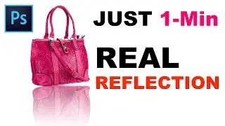 How to Make REAL REFLECTION in photoshop | 1-min reflection product images