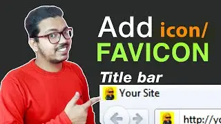 How to add favicon in html in Hindi | Add icon/logo in html title bar