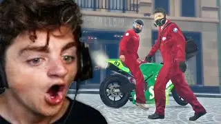 MY FIRST HEIST! (GTA #5)