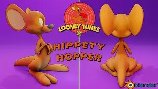 Hippety Hopper - (Looney Tunes) - Character Modeling - Blender 2.93.4
