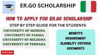 ERGO SCHOLARSHIP/ BENEFITS/ ISEE/ DEADLINE/APPLICATION PROCESS