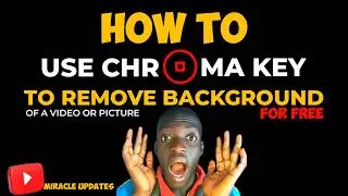 How to use CHROMA KEY to remove video or picture background for FREE 