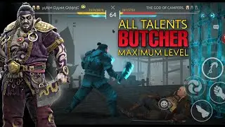 ALL TALENTS BUTCHER MAXIMUM LEVEL - Shadow Fight 4 Arena