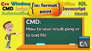 Save result ping to file txt
