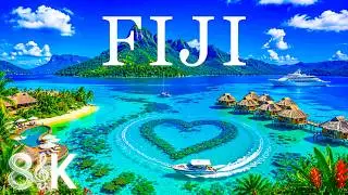 Fiji 8K Drone Footage | Tropical Islands, Turquoise Lagoons & Luxury Resorts UHD