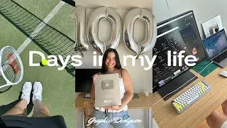 life as a graphic designer: new hobbies, work, art museums, 100K subs!