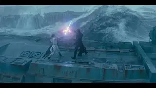 Kylo Ren defeated by Rey and Leia's death