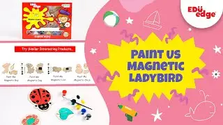 Eduedge - Paint Us Magnetic Ladybird | Art and Craft | Wooden toys | Educational toys | DIY Kit