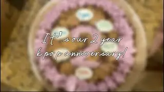 we made cookie brownies for our 2 year kpop anniversary!