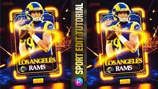 Football Edit Neon Glow Frame PicsArt - Como Fazer Flyer Esportivo pelo celular