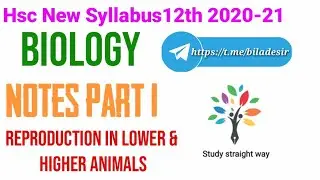 Reproduction in lower & higher animals notes pdf With Class12th hsc Maharashtra board  New syllabus