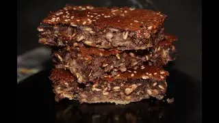 Овсяно-банановый десерт. oatmeal and banana dessert in the oven.