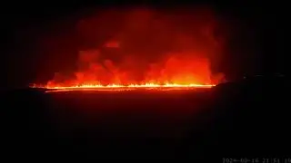 Reykjanes 4th Eruption - Time Lapse