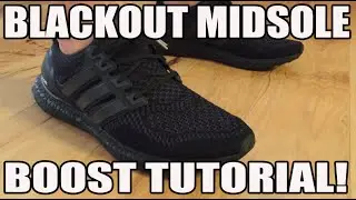 How To black out adidas Ultra Boost Mid Sole Tutorial Guide