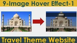 9/15: Image Hover Effect-1 | Create Responsive Website Using HTML and CSS3 Only