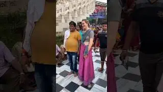 ❤️ Vrindavan iskcon temple russian girl krishna bhakt 