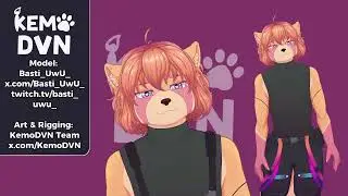 Live2d Showcase || Basti_uwu_ || Furry Vtuber Model Showcase