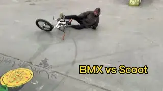 Гадаем друг другу трюки,BMX и самокат