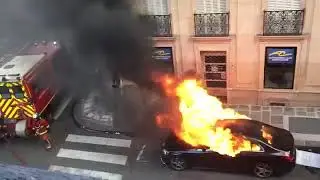 Пожарные Парижа за работой