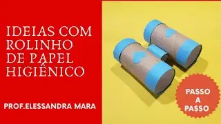 ❤️como fazer binóculo com rolo de papel higiênico - prof. elessandra mara - elessandra mara