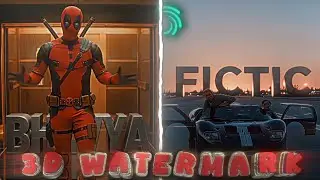 3D Watermark Like Fictic Editz On Alight Motion