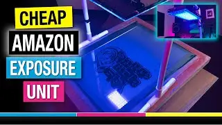 How to Expose Screens with a cheap LED Exposure Unit from Amazon - Learn to Screen Print at Home