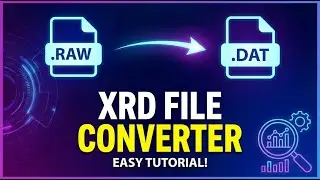 Convert .ras, .rasx, .raw XRD Files to .xy, .dat., .xls for Excel and OriginPro