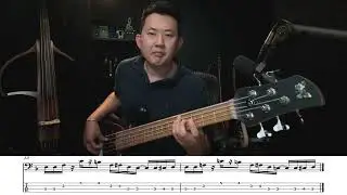 🔥 Dm Funk Bass Groove + Licks | Sheet Music On Screen | Practice With Me!