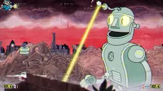Cuphead (PC) — Робот доктора Кашля «Свинг на Свалке» | Прохождение #16