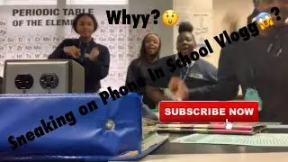 SNEAKING ON MY PHONE IN SCHOOL VLOGG😭✅