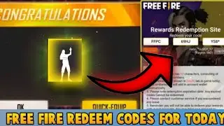 new redeem code free fire today 8 January 2022