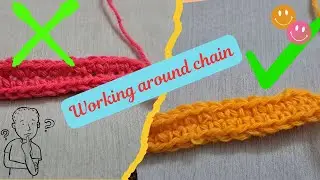 How to work around chain without gaps | Working around foundation chain | Club Crafteria