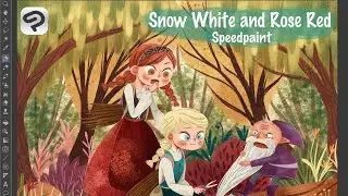 Menggambar Dongeng Snow White dan Rose Red | Clip Studio Paint