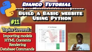 How to Create a Website in Python Using Django (Connecting Models, Templates & Database Commands)