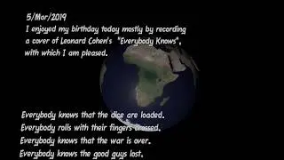 A cover of Leonard Cohen's 