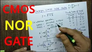 CMOS NOR GATE Design | Day On My Plate | VLSI Design Tutorials
