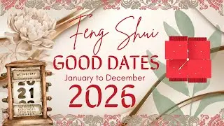 FENG SHUI Lifestyle | January to December  2026 Lucky Dates Guide. Tong Shu 2026 PH | Swerte