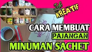IDE KREATIF !!! || MEMBUAT RAK PAJANGAN MINUMAN KEMASAN || COCOK UNTUK MINIMARKET