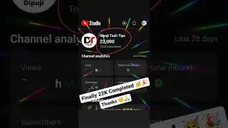Finally 22K Completed 🥳🎉 