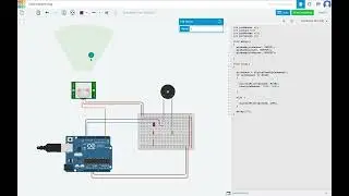 TinkerCAD PIR Sensor Circuit Simulation