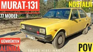 TOFAŞ MURAT 131 ACQUIRED THROUGH CUSTOMS AUCTION | SEATS MADE OF STRAW | T-STOP | POV DRIVING